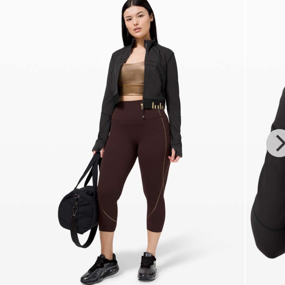 Lululemon Define Jacket Cropped *Gold Size 8 - Picture 4 of 11